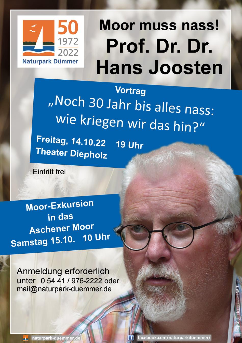 Plakat Jubiläumsvortrag Hans Joosten